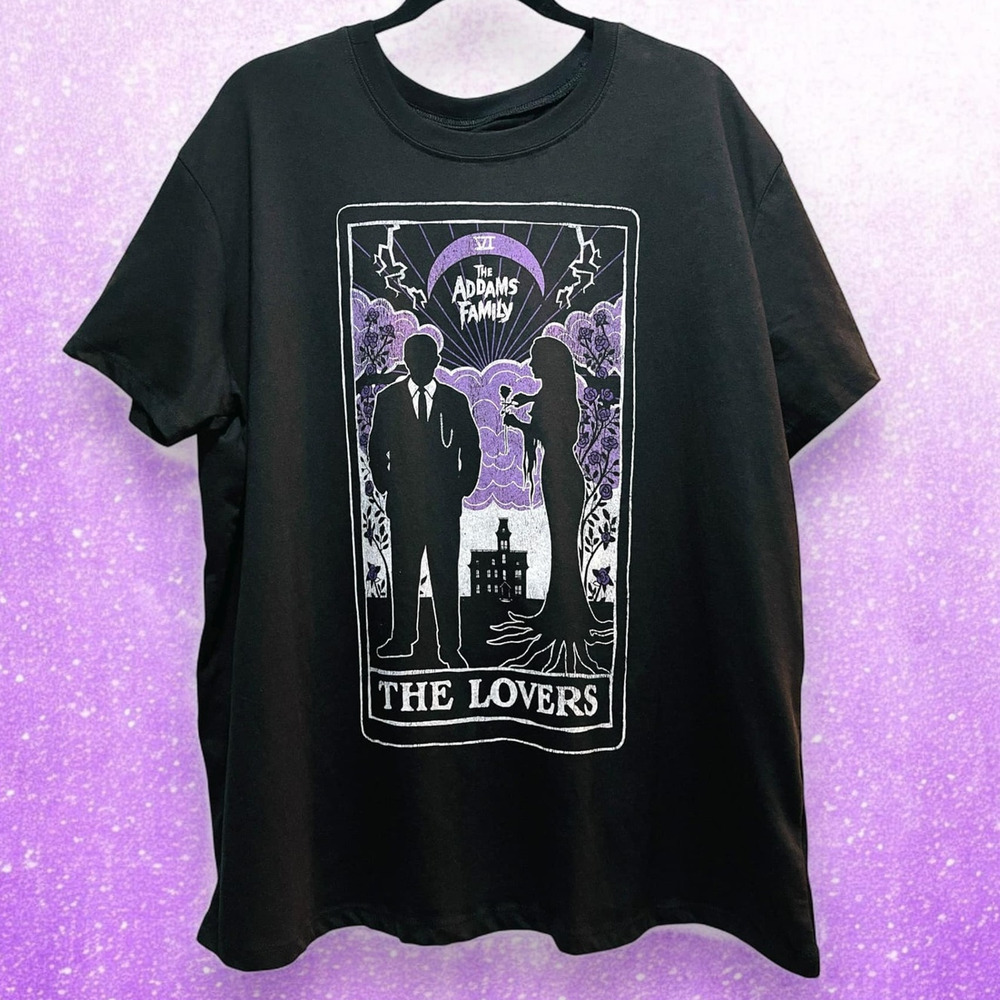 Torrid 2 (2X 18/20) The Addams Family Lovers Tarot Morticia Punk Gothic T Shirt